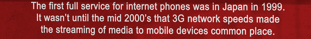History of mobile device media consumption.