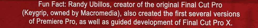 Fun Fact on Randy Ubillos.